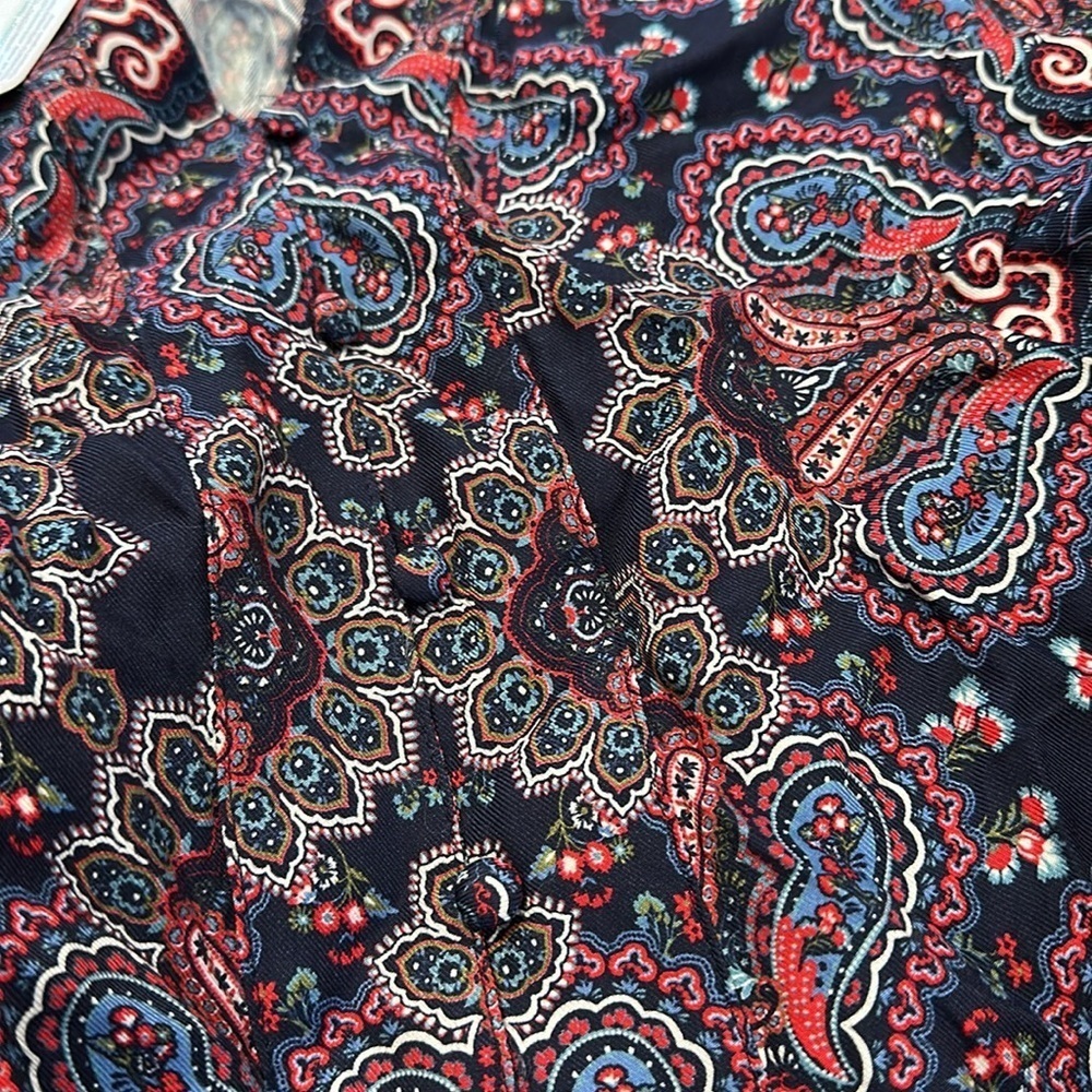 NWT Boden Placement border print botanic paisley floral button down blouse - Picture 4 of 8